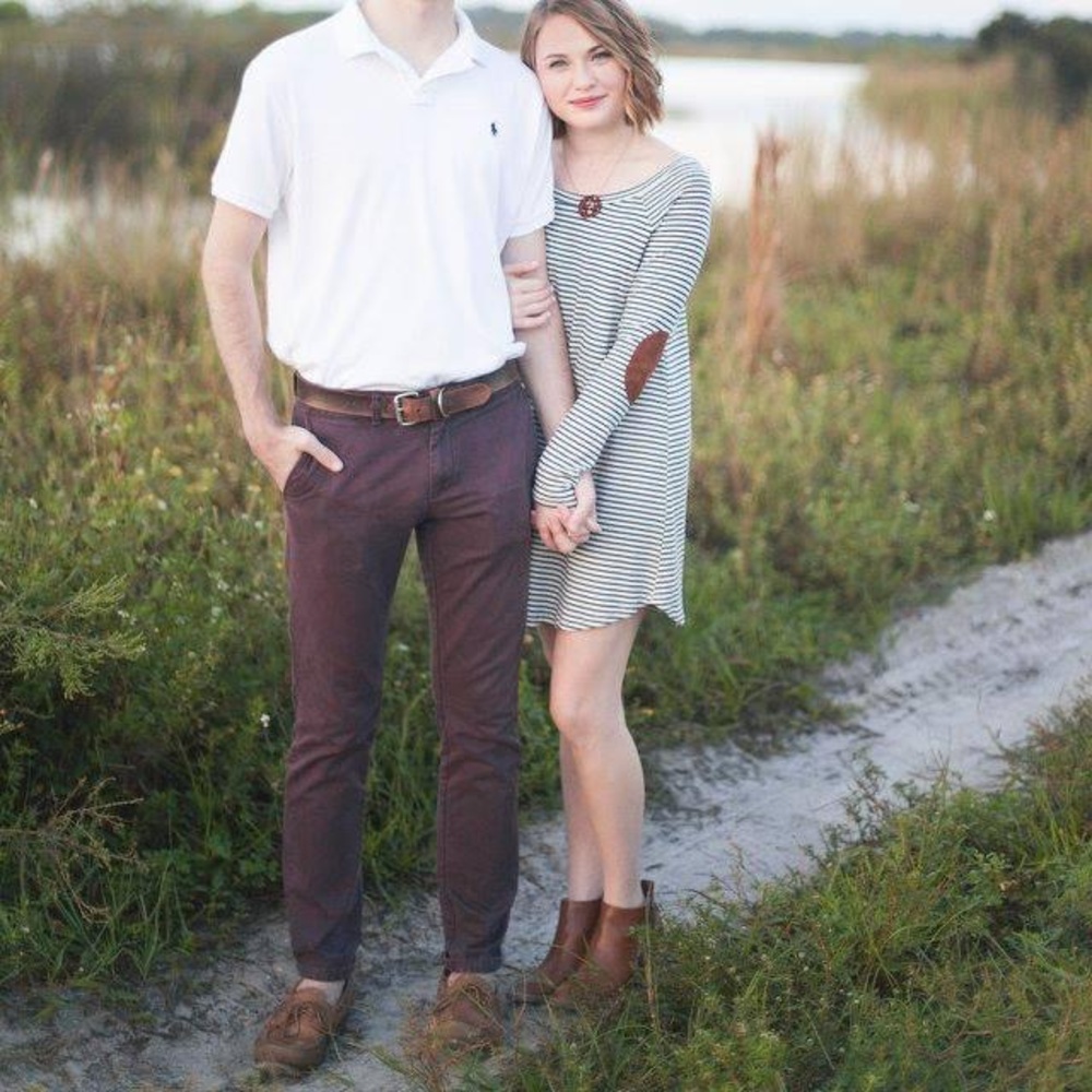 Striped long-sleeve dress